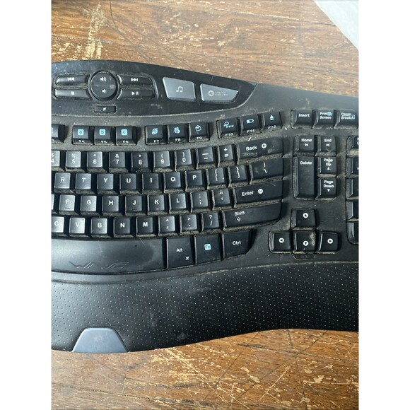 Genuine VTG Logitech Cordless Computer Keyboard Model Y-RCP140 No Receiver USED - Picture 3 of 16